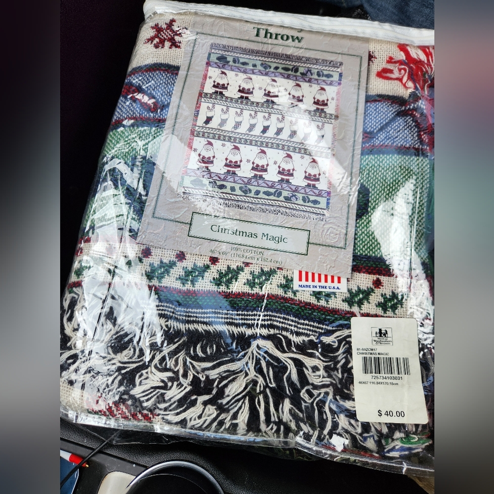 Christmas Throw - Picture 2 of 2